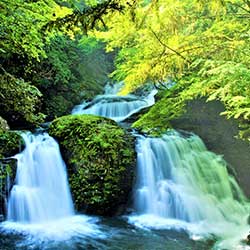 clean water comes from Nabari river and picture shows beautiful waterfall