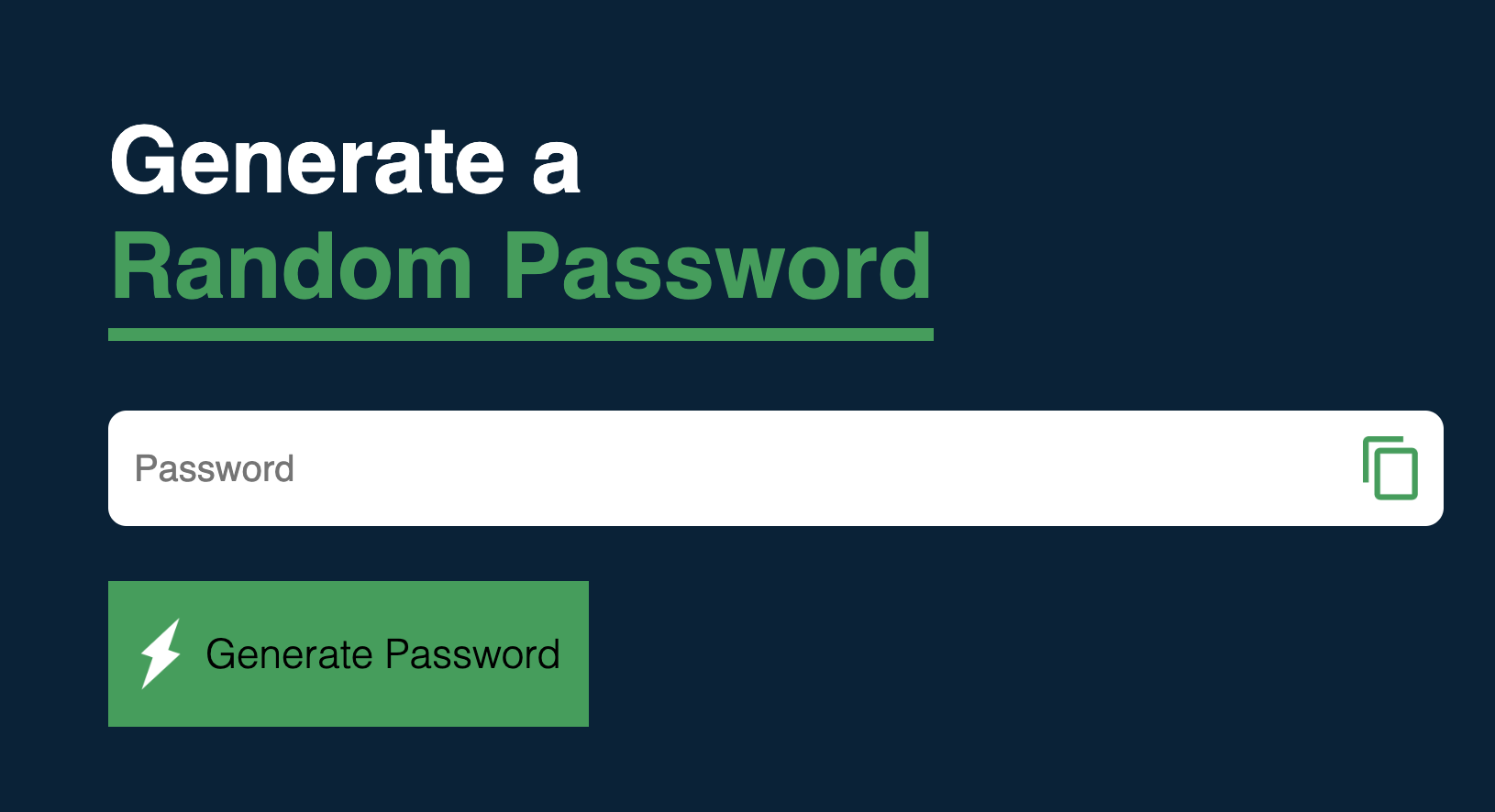 generate password site preview